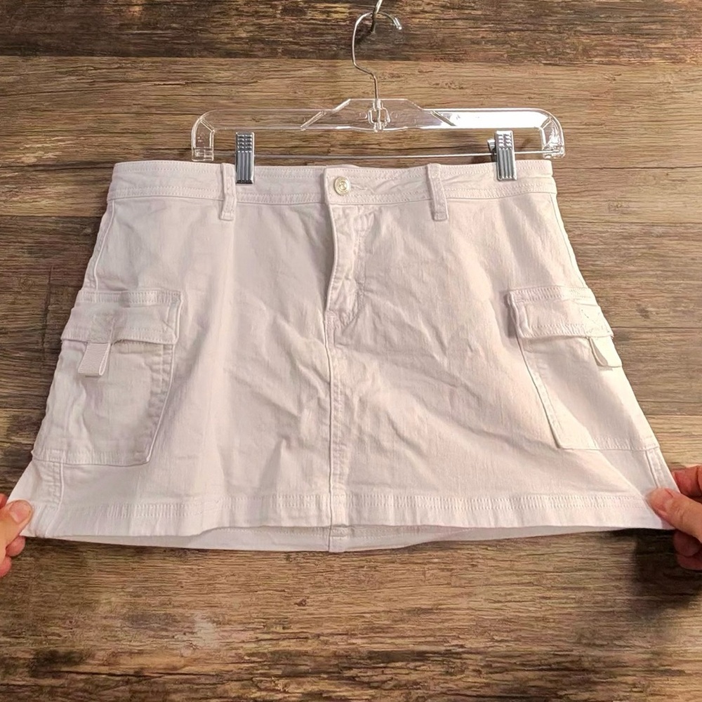 Princess Polly White Mini Cargo Skirt